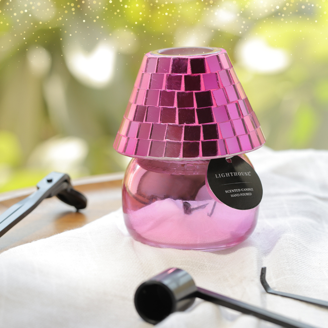 Disco Pink Lamp Scented Candle - Final Clearance