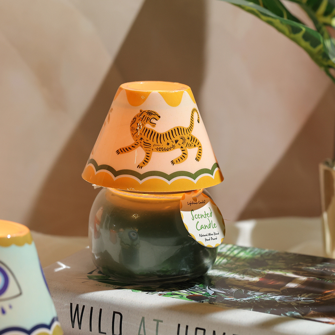 Boho Tiger Lamp Scented Candle - Final Clearance