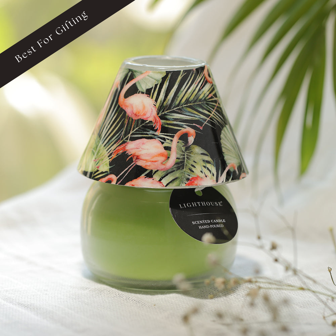 Flamingo Lamp Scented Candle - Green Tea Jasmine
