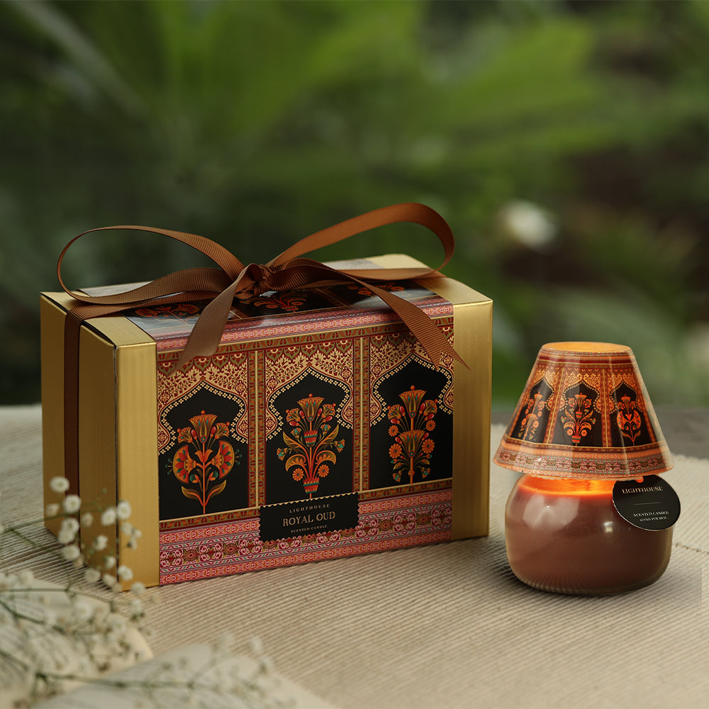 Scented Candle Online India All orders dispatch within 48 hours. 100% Free Returns. Happiness Guaranteed. Scented Candle Scented Candle Lamp in  Royal Oud Aroma Candle for Decoration