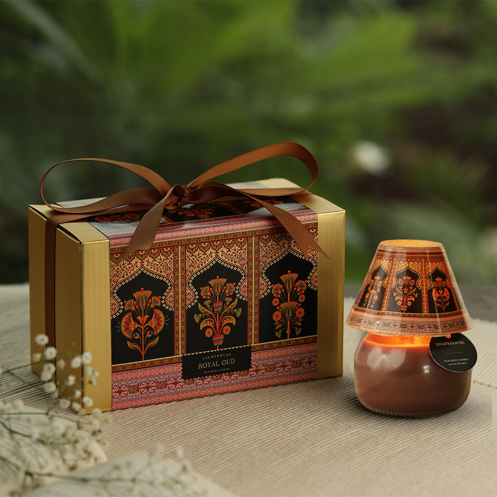 Scented Candle Online India All orders dispatch within 48 hours. 100% Free Returns. Happiness Guaranteed. Scented Candle Scented Candle Lamps Pack of 2 - Oudh Desire & Fresh Rose Aroma Candle for Decoration