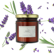 Scented Candle Online India All orders dispatch within 48 hours. 15-Days Easy Returns. Happiness Guaranteed. Candles Aromatherapy Scented Candle Jar with Wooden Wick and Bag - French Lavender Candle for Decoration