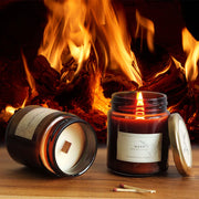 Scented Candle Online India All orders dispatch within 48 hours. 15-Days Easy Returns. Happiness Guaranteed. Candles Pack of 2 Natural Wax Jar Candles with Wooden Wicks (<b>Stress Relief + Sleep</b>) Candle for Decoration