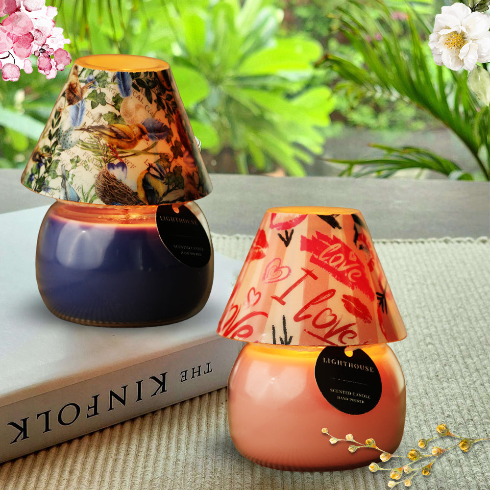 Scented Candle Online India All orders dispatch within 48 hours. 15-Days Easy Returns. Happiness Guaranteed. Scented Candle Lamps Pack of 2 - French Lavender & Fresh Rose Aroma Candle for Decoration