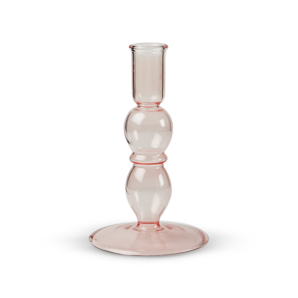 Scented Candle Online India Lighthouse Candle Candle Holders Blume Glass Taper Candle Holder - Pink Candle for Decoration