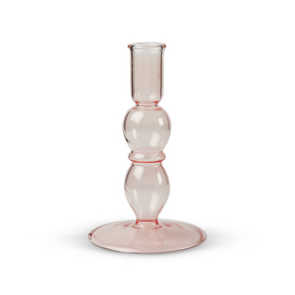 Scented Candle Online India Lighthouse Candle Candle Holders Blume Glass Taper Candle Holder - Pink Candle for Decoration