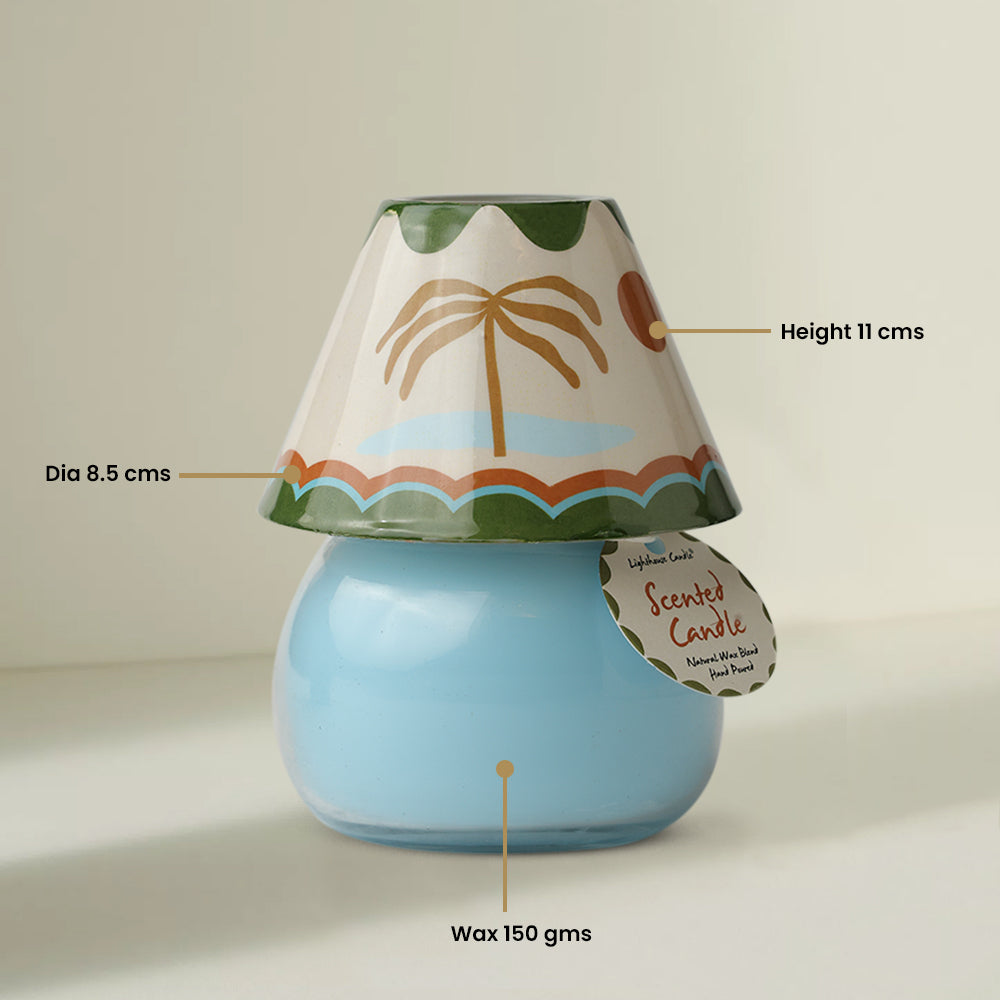 Scented Candle Online India Lighthouse Candle Scented Candle Boho Glass Lamp Scented Candle - Tropical Island Candle for Decoration