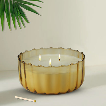 Scented Candle Online India Lighthouse Candle Scented Candle Lush Glass Scented Candle - Vanilla Caramel Aroma Candle for Decoration