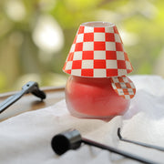 Scented Candle Online India Lighthouse Candle Scented Candle Scented Candle Lamps - Pack of 2 (Red & Yellow Checkered) Candle for Decoration