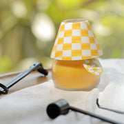 Scented Candle Online India Lighthouse Candle Scented Candle Scented Candle Lamps - Pack of 2 (Red & Yellow Checkered) Candle for Decoration