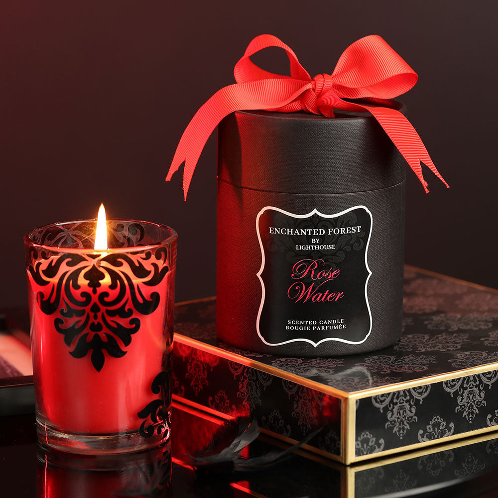Scented Candle Online India All orders dispatch within 48 hours. 100% Free Returns. Happiness Guaranteed. Candles Enchanted Jar Scented Candle - Rose Water Aroma Candle for Decoration