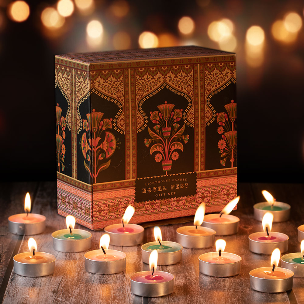 Scented Candle Online India All orders dispatch within 48 hours. 100% Free Returns. Happiness Guaranteed. Candles Scented and Coloured Tealight Candles - Pack of 64 (4 Breathtaking Aromas) Candle for Decoration