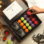 Scented Candle Online India All orders dispatch within 48 hours. 100% Free Returns. Happiness Guaranteed. Festive Gift Box- 2 Luxury Glasses with 16 Scented Candles Candle for Decoration