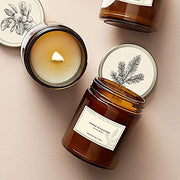 Scented Candle Online India All orders dispatch within 48 hours. 100% Free Returns. Happiness Guaranteed. RELAX COMBO Aromatherapy Scented Candle Jars Wooden Wick - Pack of 2 (Sleep + Stress Relief) Candle for Decoration