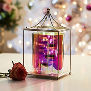 Scented Candle Online India Lighthouse Candle Festive Hurricane Candle Centrepiece with Stand and Tealight Candles Candle for Decoration