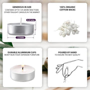 Scented Candle Online India Lighthouse Candle Natural Wax Smoke-Less Unscented Tealight Candles - Pack of 50 Candle for Decoration