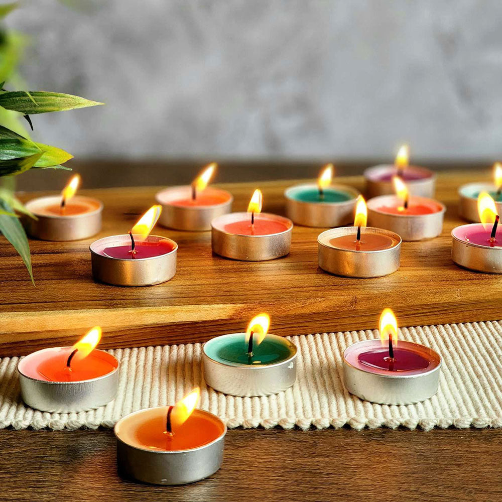 Scented Candle Online India Lighthouse Candle Richly Scented Tealight Candles - Assorted Pack of 64 Candle for Decoration