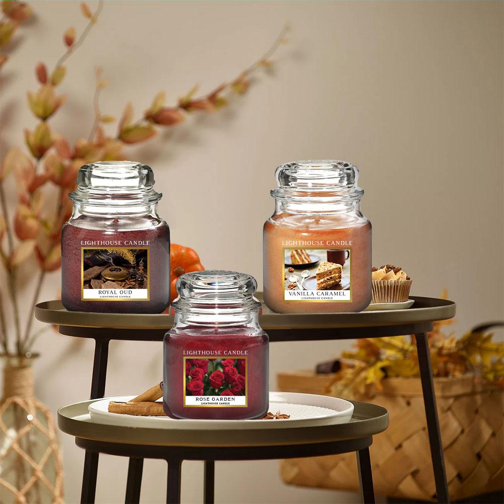 Scented Candles Online Diwali Candle Gift Set of 3 Jar Candles